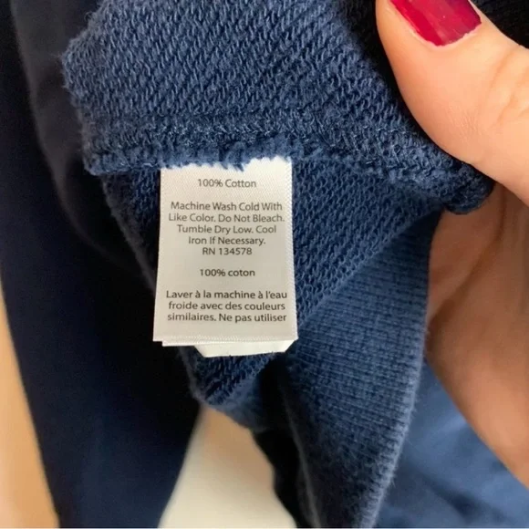 Vineyard Vines 1/2 Zip Shep Sweater Blue Size Women’s Medium - Picture 10 of 10